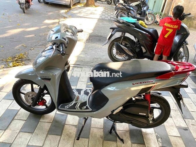 Honda Vision 2025 Xám xi măng Smartkey