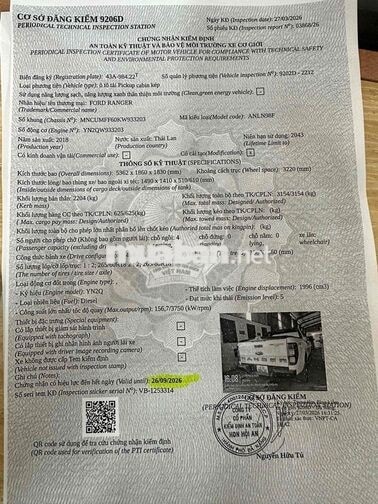 Ford Ranger Willtrak 4x4 2018 Trắng 190.000km