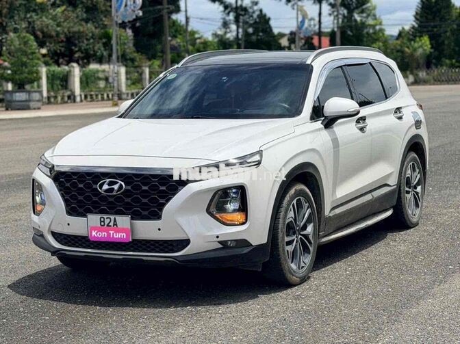Hyundai SantaFe 2021 Full Xăng-2Cầu Trắng