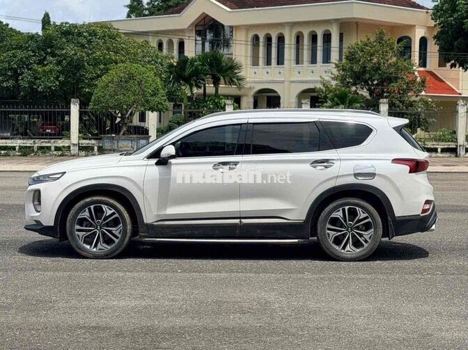Hyundai SantaFe 2021 Full Xăng-2Cầu Trắng