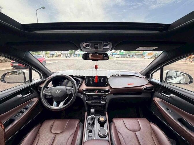 Hyundai SantaFe 2021 Full Xăng-2Cầu Trắng