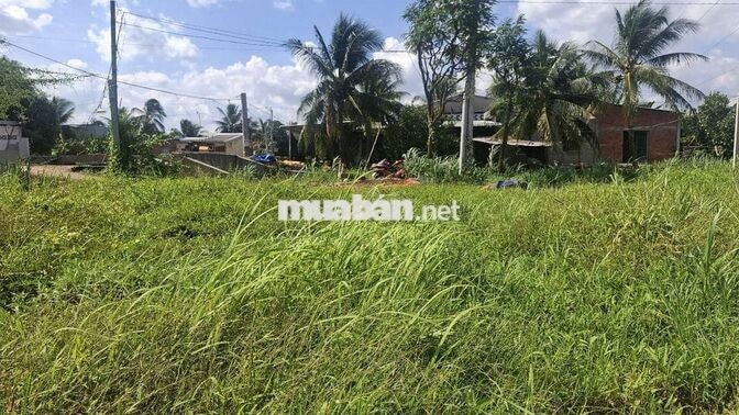 Bán nền có sẵn 84m² thổ cư cập vách khu tái định cư Cầu Rạch Miễu 2