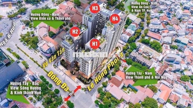 Chính chủ gởi bán căn 2PN Huế Heritage full nội thất -giá thương lượng