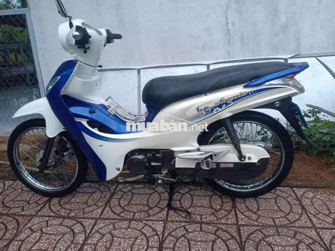 SYM Angel 50cc Trắng Xanh Xe số