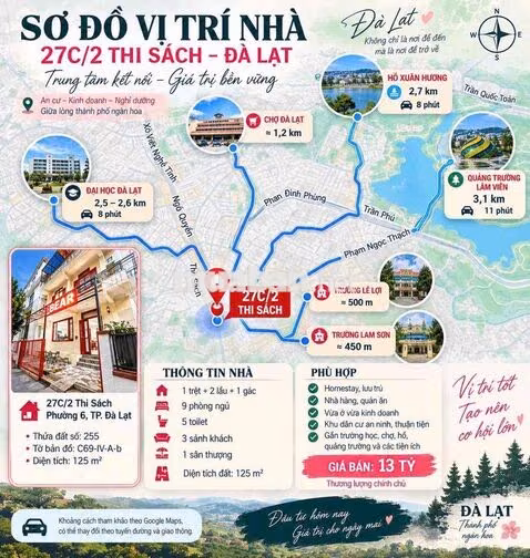 ❤️ MUA NHÀ Ở ĐÀ LẠT – VỪA Ở, VỪA KHAI THÁC  Không gian rộng, nhiều phòn