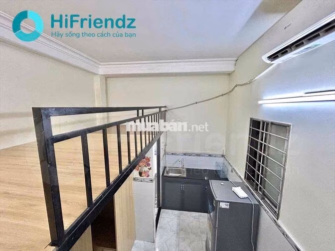 🔥PHÒNG GÁC FULL NỘI THẤT_GẦN CV HOÀNG VĂN THỤ_KHU SÂN BAY