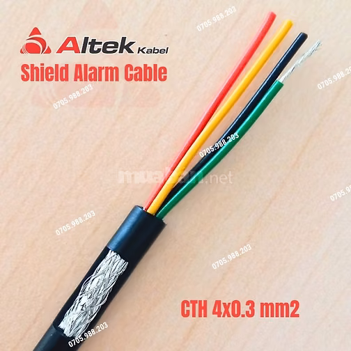 Cáp tín hiệu chống nhiễu 4 x 0.3 mm2 - Cáp tín hiệu Altek Kabel