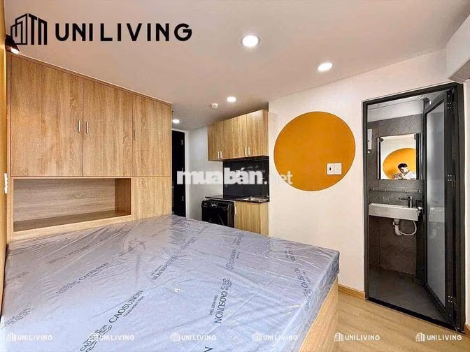 STUDIO CỬA SỔ THOÁNG FULL NỘI THẤT, MÁY GIẶT RIÊNG CẠNH ĐH VĂN LANG
