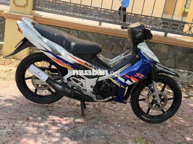 Suzuki Satria 2006 Xanh Trắng Đen Xe đã lên đề