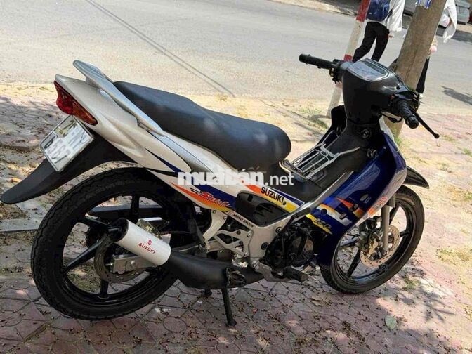 Suzuki Satria 2006 Xanh Trắng Đen Xe đã lên đề