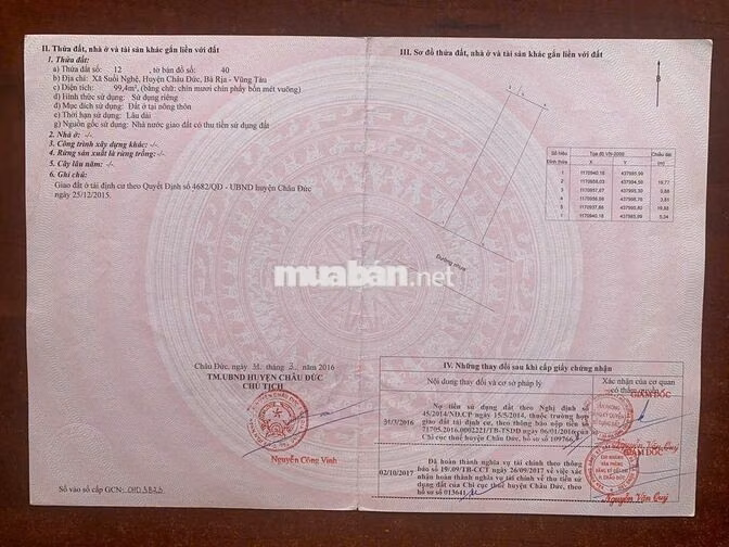 Bán 3 lô liền kề đường N13 Tái Định Cư Sonadezi Suối Nghệ, Châu Đức