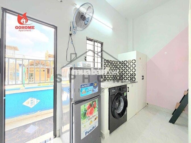 PHÒNG TRỌ P205 GIÁ 3TR2 CÓ BALCONY NỘI THẤT CƠ BẢN Ở CƯ XÁ BÀ ĐIỂM, HM