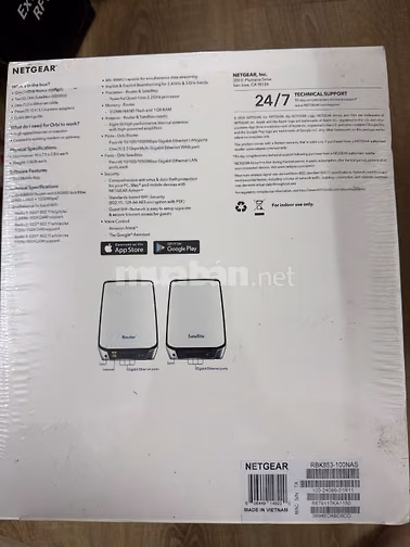🔥 [NEW SEAL] Bộ Mesh WiFi 6 NETGEAR Orbi RBK853 AX6000 Tri-Band