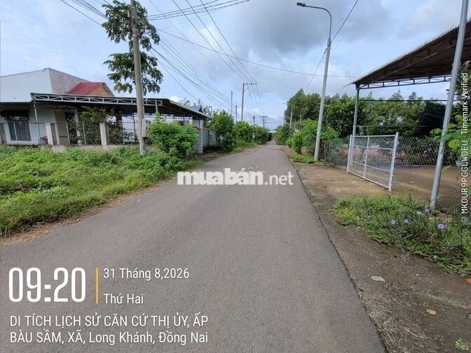 Bán 1.003m2 Bàu Trâm - Ngang 20M - Đường nhựa - Giá 3,7T