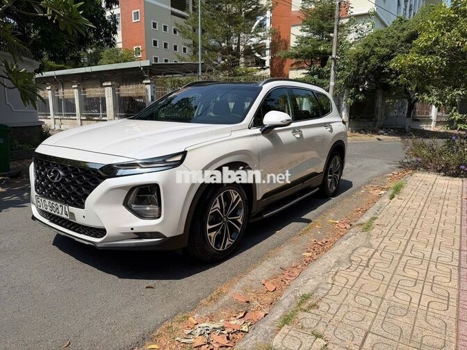Hyundai Santafe 2019 2.2 Dầu HTRAC 4X4 Trắng