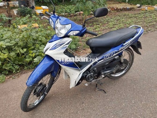 Xe số SYM Elegant 50 Xanh trắng