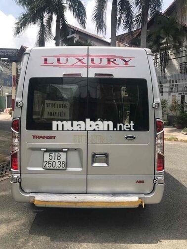 Ford Transit Luxury 2017 Bạc 16 chỗ