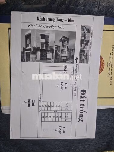 Chủ cần bán gấp 1 tỷ đất hẽm xe hơi Kênh Trung Ương - Bình Chánh