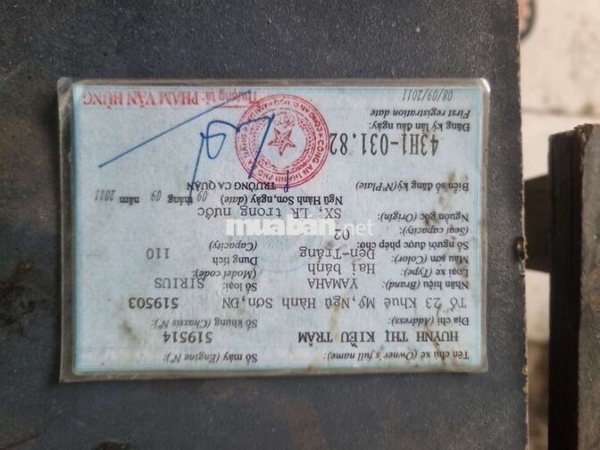 Yamaha Sirius 2011 Đen trắng