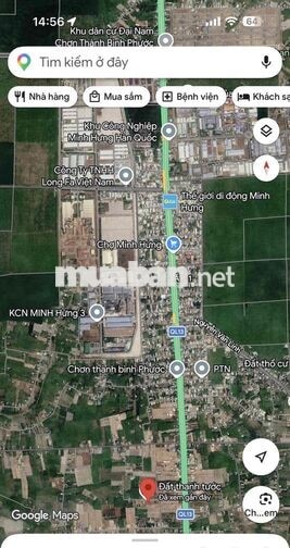CHỦ NGỘP BÁN 2lô NGAY TT CHƠN THÀNH NHỰA 12m CÁCH QL13 chỉ 500m