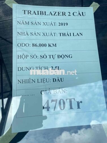 Chevrolet Trailblazer 2 cầu 2019 Đen 7 chỗ