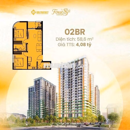 F2 – FOURS TOWER CHÍNH THỨC NHẬN BOOKING | CHỈ TỪ 1,X TỶ/CĂN