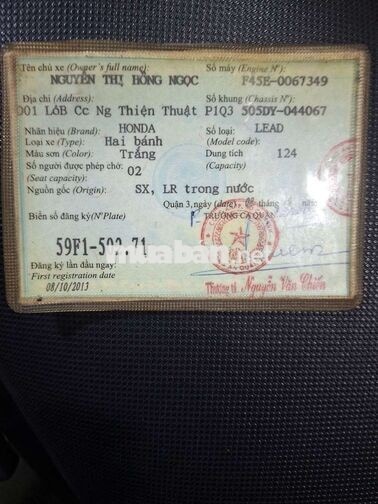 Honda LEAD FI 125 2014 Trắng