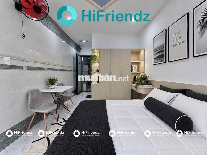 CHO THUÊ CĂN HỘ STUDIO BAN CÔNG TÁCH BẾP MỚI 100%
