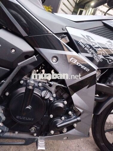 Suzuki Satria Xám đen 6 cấp phuộc Nitron vo Rosso