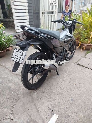 Suzuki Satria Xám đen 6 cấp phuộc Nitron vo Rosso