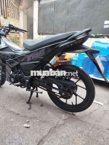 Suzuki Satria Xám đen 6 cấp phuộc Nitron vo Rosso