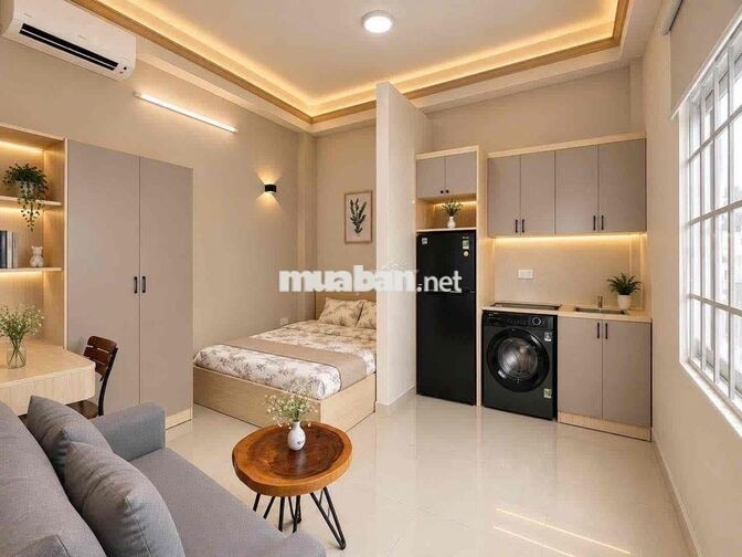 Phòng 35m2_ 1PN tách bếp và Studio_ Nhà mới 100%_ 58/27 Tân Cảng