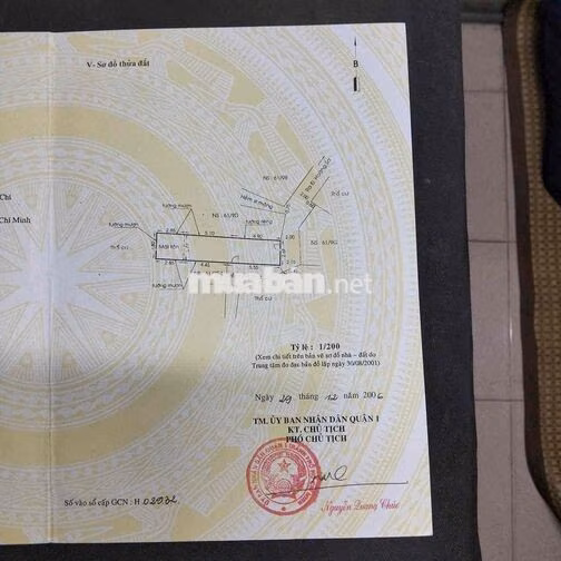 bán nhà nguyễn bỉnh khiêm Da Kao Q1