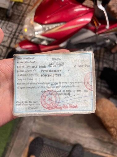 Honda Air Blade 2009 Đỏ-Bạc-Đen