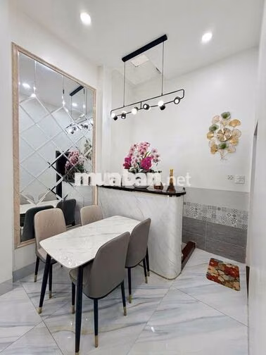 Nhà trệt lầu 3PN FULL NỘI THẤT Khu Biệt Thự Cồn Khương 12 triệu