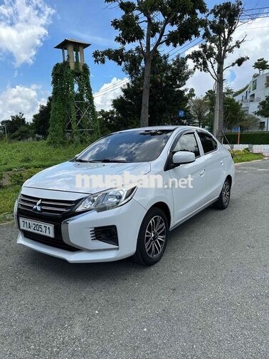 Mitsubishi Attrage 2022 Số sàn 66000 km Trắng