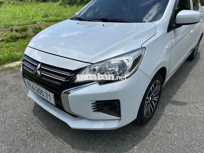 Mitsubishi Attrage 2022 Số sàn 66000 km Trắng