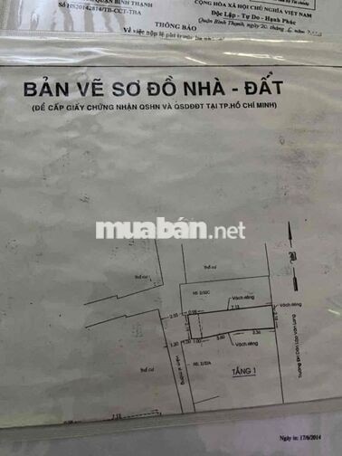 CHÍNH CHỦ BÁN NHÀ BÌNH THẠNH – Phường Bình Lợi Chung