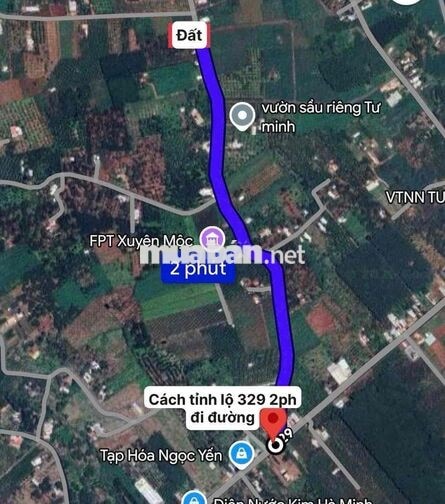 Chính chủ bán đất full hồng 50m mặt tiền giá chỉ 1 tỷ 9