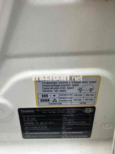 Kia Morning 1.25MT 2019 Số sàn Trắng