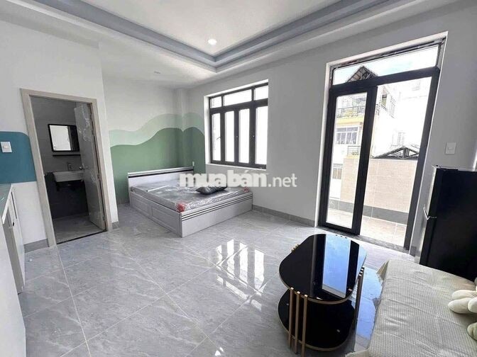 CĂN STUDIO FULL NỘI THẤT BANCOL SIÊU THOÁNG SÁNG NGAY HUỲNH VĂN NGHỆ