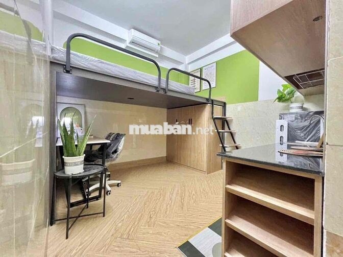 🔥PHÒNG GÁC NHÀ MỚI THANG MÁY ĐẦY ĐỦ NỘI THẤT NGAY KHU SÂN BAY