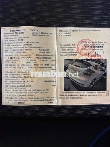 Ford Focus 2015 Sport Hatchback Xăng Trắng