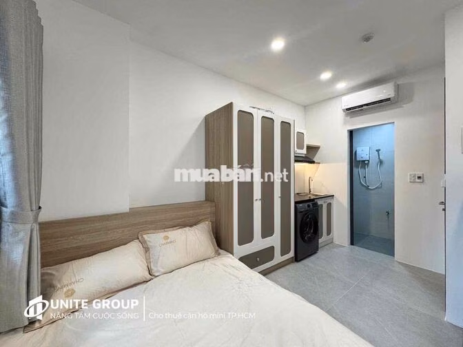 Mới 100% căn hộ ban công máy giặt riêng ngay Nguyễn Xí gần RichMond,Q1