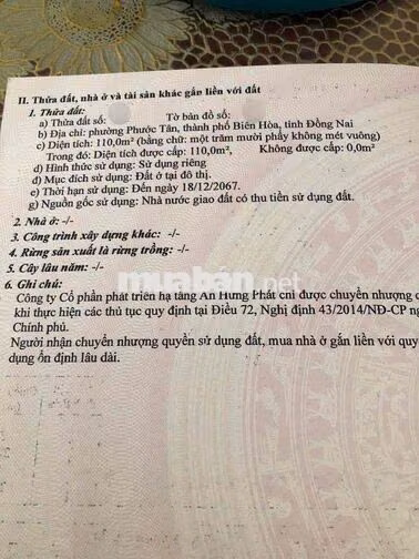 KDC An Hưng Phát Phước Tân khu dân cư đầy đủ tiện ích sạch sẽ sổ riêng