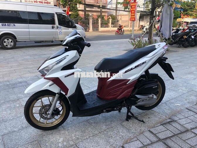 Honda Click Thái 125 2016 Trắng Đỏ Mâm Đồng