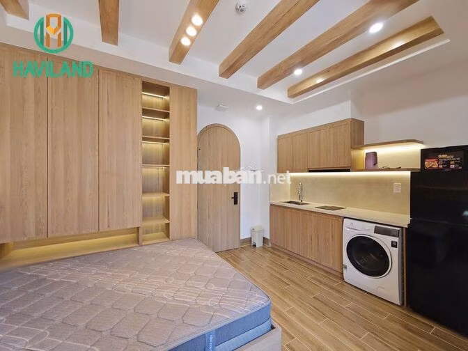 STUDIO HÓA SƠN 8 - FULL NỘI THẤT - GIẶT SẤY RIÊNG -THANG MÁY-DỌN PHÒNG
