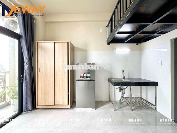 DUPLEX TIỆN QUA VLU - NTTU - VHU - IUH CÓ BAN CÔNG RỘNG FULL NỘI THẤT