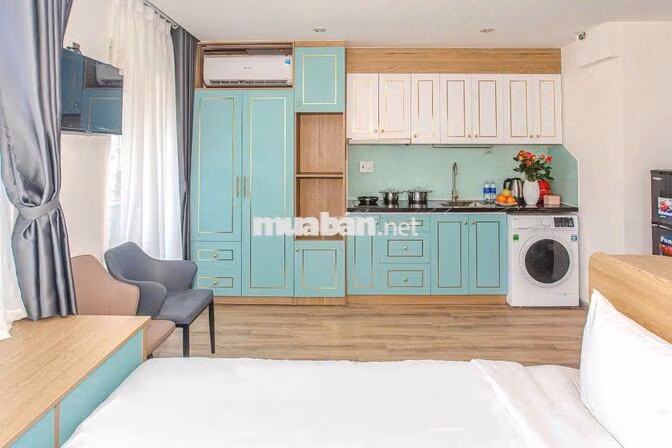 STUDIO AN THƯỢNG - GẦN BIỂN MỸ KHÊ - FULL NỘI THẤT - GIẶT RIÊNG 