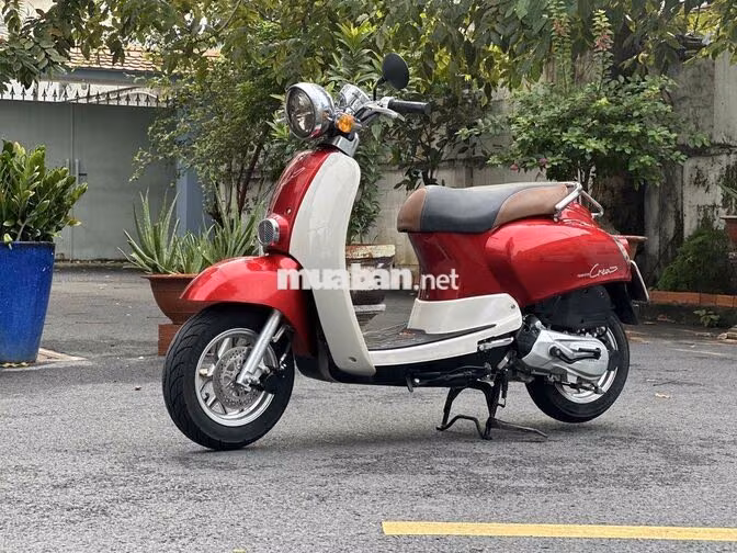 Xe tay ga Crea Noshima 50cc Đỏ, Kem